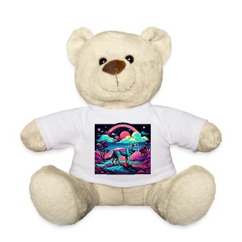 Wolf / Rudel / Wald / Wild / Tierwelt / heulen - Teddy - Weiß - Vorne