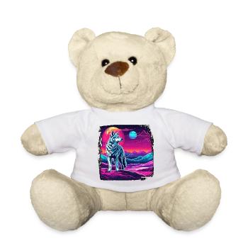 Wolf / Rudel / Wald / Wild / Tierwelt / heulen - Teddy - Weiß - Vorne