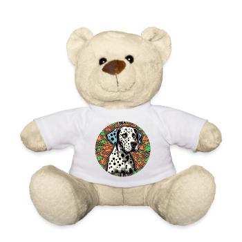 Dalmatian / Dog / Animal / Pet / Barking - Teddy Bear - white - Front