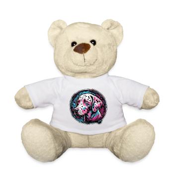 Dalmatian / Dog / Animal / Pet / Barking - Teddy Bear - white - Front