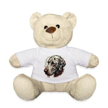 Dalmatian / Dog / Animal / Pet / Barking - Teddy Bear - white - Front