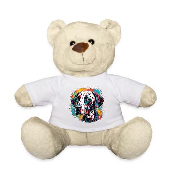 Dalmatian / Dog / Animal / Pet / Barking - Teddy Bear - white - Front