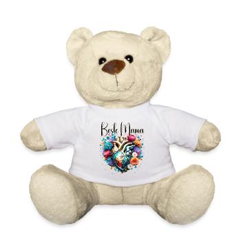 Herz / Muttertag / Liebe / Feiertage / Love - Teddy - Weiß - Vorne