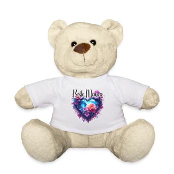 Herz / Muttertag / Liebe / Feiertage / Love - Teddy - Weiß - Vorne