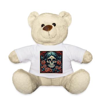 La Catrina / Dia de Muertos / Tatouage / Culture - Nounours - blanc - Devant