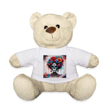 La Catrina / Tatouage / Mexique / Crâne / Crâne - Nounours - blanc - Devant