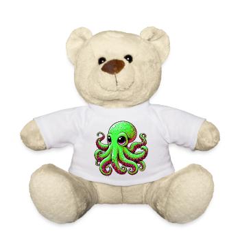 Krake - Teddy - Weiß - Vorne