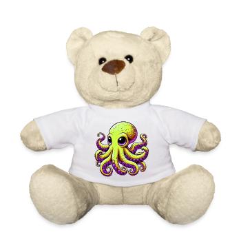 Pieuvre - Nounours - blanc - Devant