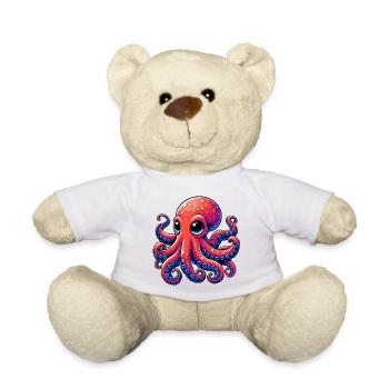 Krake - Teddy - Weiß - Vorne