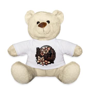 Kybernetische Frau Natur Technologie Design - Teddy - Weiß - Vorne