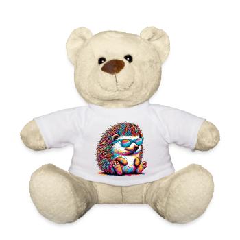 Igel mit Sonnenbrille - Teddy - Weiß - Vorne