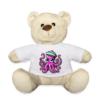 Pieuvre - Nounours - blanc - Devant