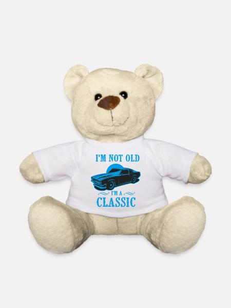 i m not old i m a classic anniversaire cadeau - Nounours - blanc