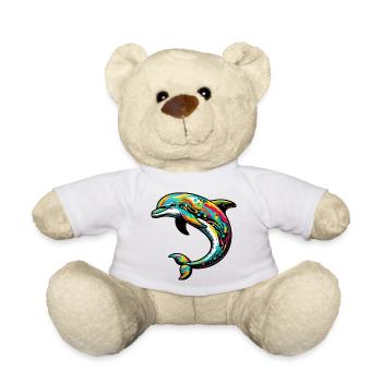 Dolphin - Teddy Bear - white - Front