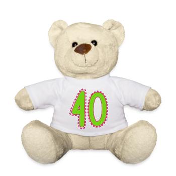 40. 40 JAHRE. 40-JÄHRIGES JUBILÄUM - Teddy - Weiß - Vorne