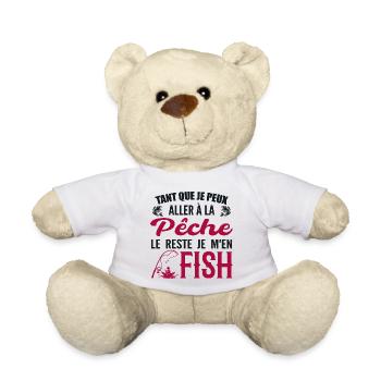 Wenn ich angeln gehen kann, fische ich den Rest - Teddy - Weiß - Vorne