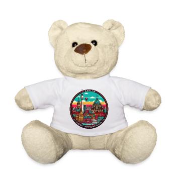 Berlin the city that never sleeps - Teddy Bear - white - Front