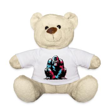 Gorilla - Teddy Bear - white - Front