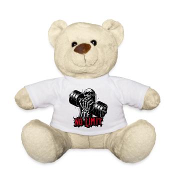 Haltère de musculation No Limit Hard Workout - Nounours - blanc - Devant