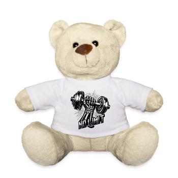 Haltère de musculation No Limit Hard Workout - Nounours - blanc - Devant