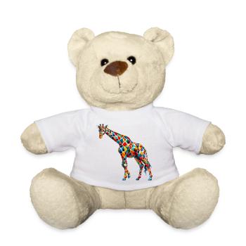Giraffe - Teddy Bear - white - Front