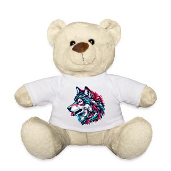 Wolf - Teddy Bear - white - Front