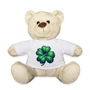 Four-leaf clover - Teddy Bear - white - Front