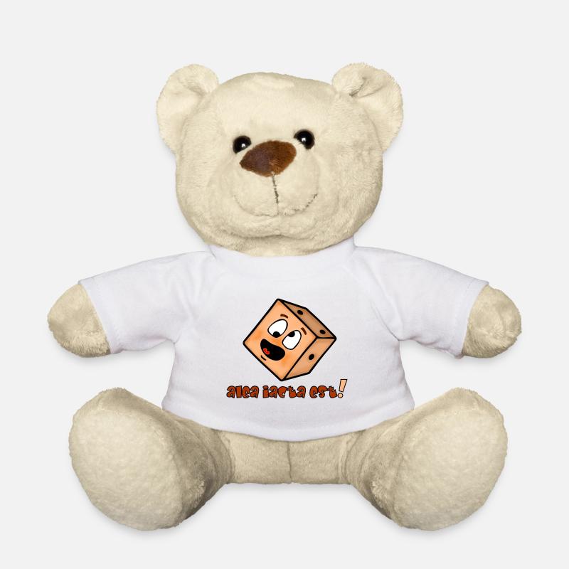 Die Würfel sind gefallen - Lustiges Emoticon  - Teddy - Weiß