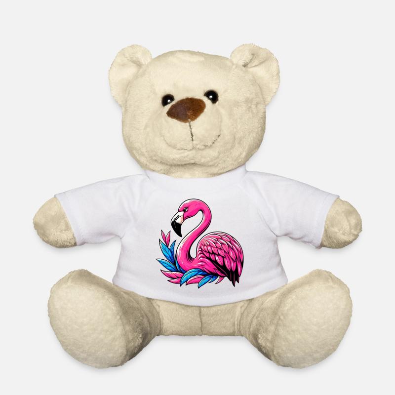 Flamingo - Teddy - Weiß