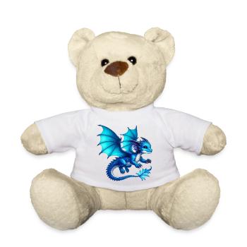 Dragon - Teddy Bear - white - Front