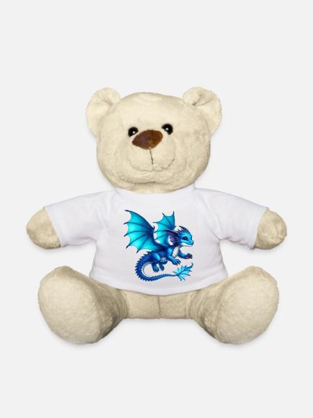 Drache - Teddy - Weiß