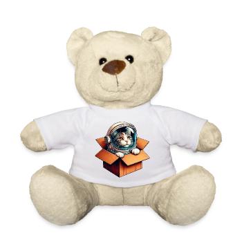 Astronaut Katze - Teddy - Weiß - Vorne