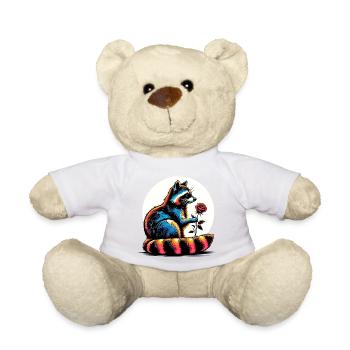 Raton laveur - Nounours - blanc - Devant