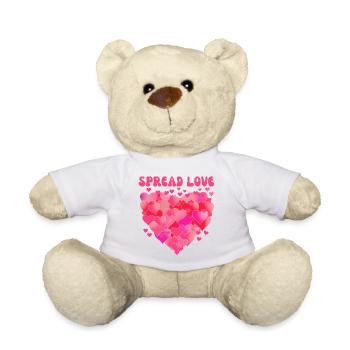 Spread love - Teddy Bear - white - Front