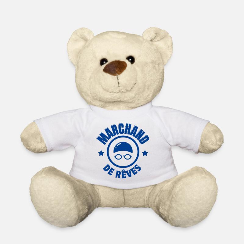 natation, nager, nageur - Nounours - blanc