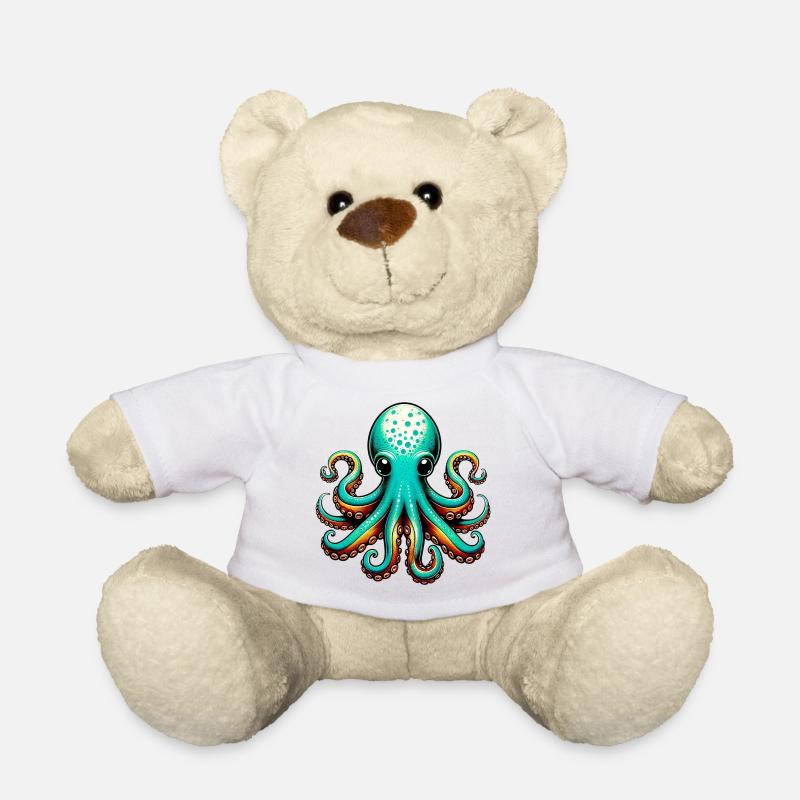Pieuvre - Nounours - blanc