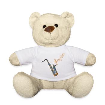 saxophon ebru 50 - Teddy - Weiß - Vorne