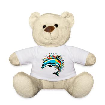 Dauphin - Nounours - blanc - Devant