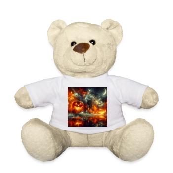 Paysage d’Halloween - Nounours - blanc - Devant