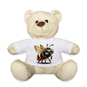 Bee - Teddy Bear - white - Front