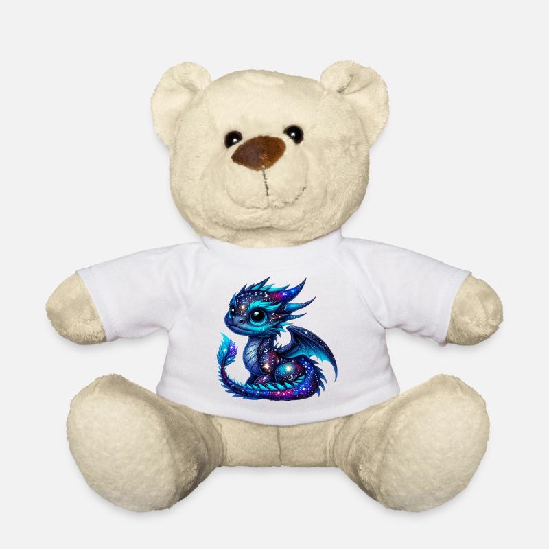 Drache - Teddy - Weiß