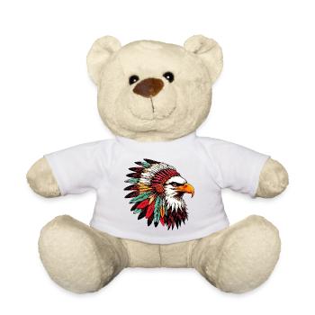 Aigle amérindien Peaux rouges américaines - Nounours - blanc - Devant