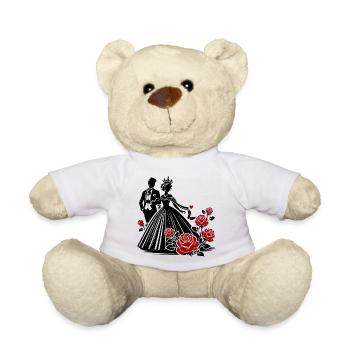 Romantisches Paar: Kraft der Liebe & Verbundenheit - Teddy - Weiß - Vorne