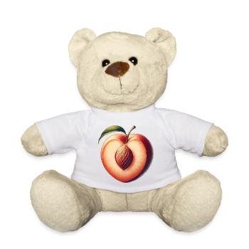 Pêche en forme de cœur : beauté du fruit - Nounours - blanc - Devant