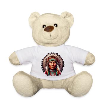 Amérindien Américain - Nounours - blanc - Devant