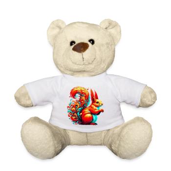 Squirrel - Teddy Bear - white - Front