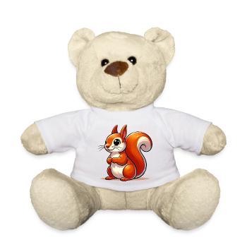 Squirrel - Teddy Bear - white - Front
