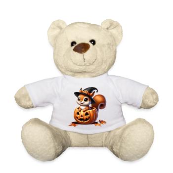 Écureuil mignon d’Halloween : un plaisir effrayant et doux - Nounours - blanc - Devant