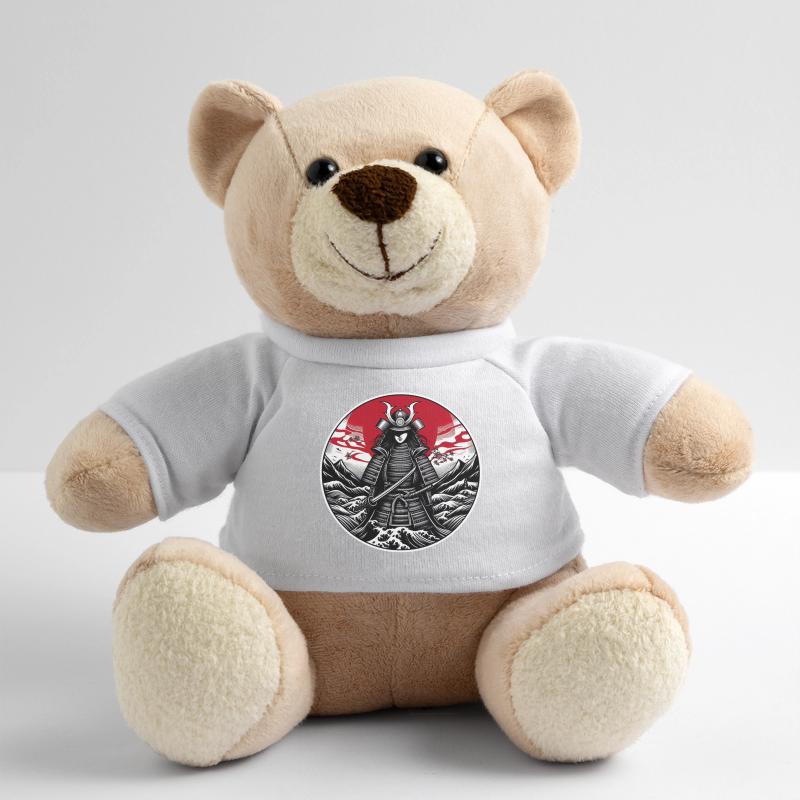Roter Samurai Krieger Weiß Teddy