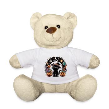 Spooky Kitty Halloween 2 - Teddy Bear - white - Front